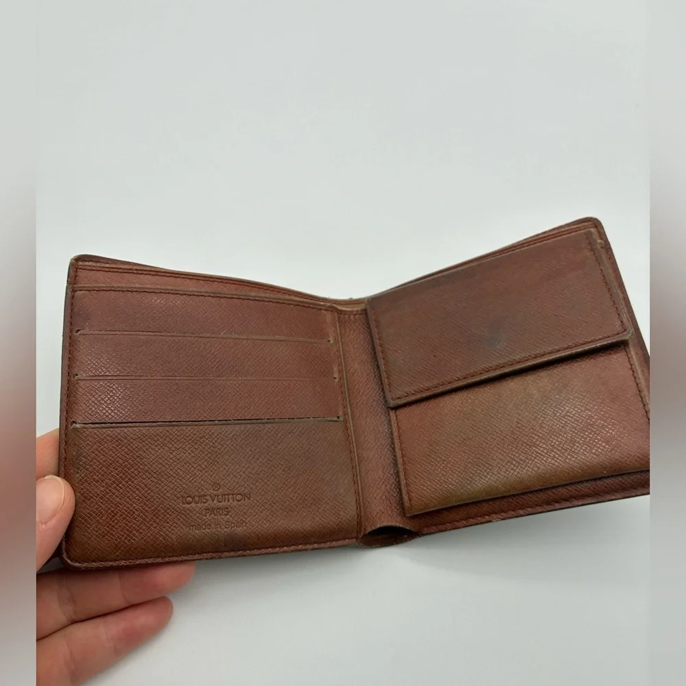 LOUIS VUITTON PORTEFEIULLE BROWN MONOGRAM MARCOS BIFOLD WALLET